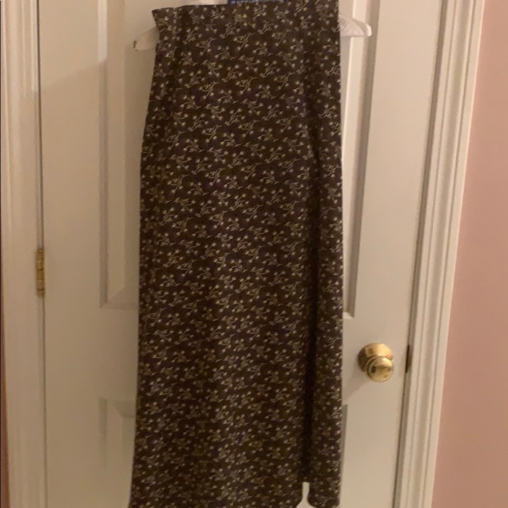 Ladies long brown skirt